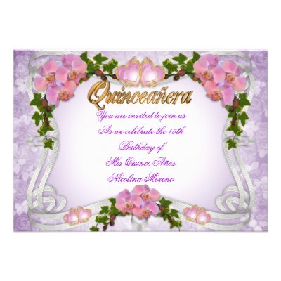 Quinceanera invitation 15th Birthday elegant (10-pack)