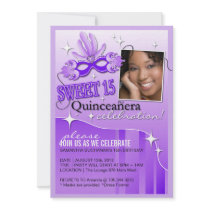 QUINCEANERA MASQUERADE INVITATION