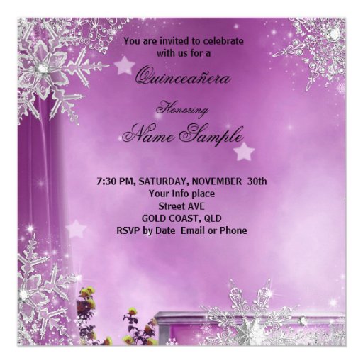 Quinceanera Masquerade Magical Princess Pink Invite