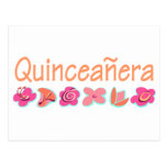 Quinceanera (peach color) postcard