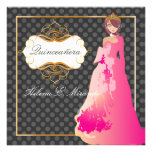 Quinceañera/Quince años princess/polka dots Personalized Announcements