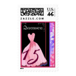 QUINCEANERA -QUINCE Birthday Pink Gown postage