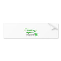 Quincy Washington City Classic Bumper Stickers