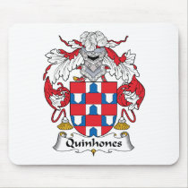 Quinhones Family Crest Mousepad
