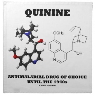 Quinine Antimalarial Drug Of Choice Until 1940s Printed Napkin