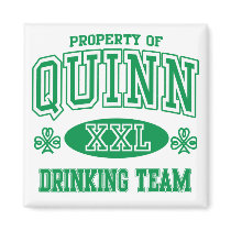Quinn Irish Drinking Team magnets