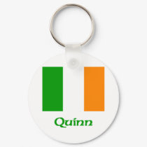 Quinn Irish Flag keychains