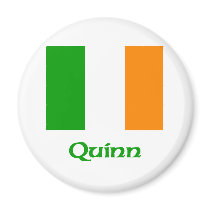 Quinn Irish Flag magnets