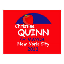 Quinn NYC Mayor 2013 Postcard