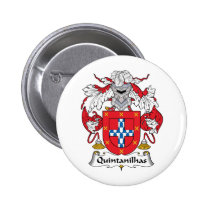 Quintanilhas Family Crest Button