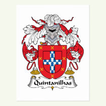 Quintanilhas Family Crest Postcard