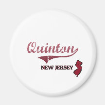Quinton New Jersey City Classic Fridge Magnet