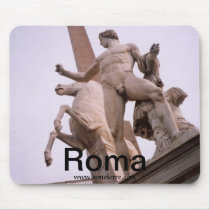 Quirinale Sculpture, Roma Mousepad by SonoLeTre Quirinale Sculpture, Roma Mousepad