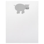 Quirky and cute cartoon hippo t-shirts and gifts. customized letterhead