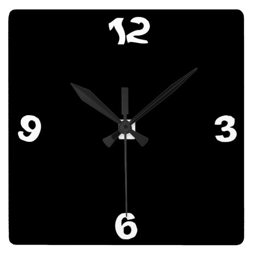 Quirky Black and White> Wall Clock Zazzle