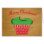 Quirky Christmas Cupcake Christmas Card