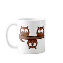 Quirky Owls Coffee Mugs