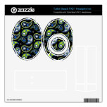 Quirky Paisley Blue and Green Turtle Beach Px21 Skin