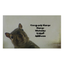 Quirky Squirrel Business Card Template