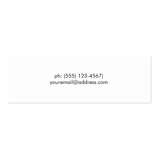 Quirky, Whimisical, Simple Black, Minimalist Business Card Templates (back side)