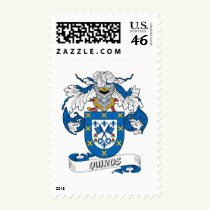 Quiros Family Crest Stamps