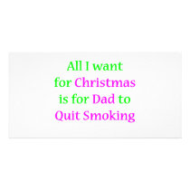 Quit Smoking Dad 2 photo cards