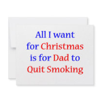 Quit Smoking Dad! invitations by omgoshitschristmas Quit Smoking Dad! invitations