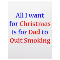 Quit Smoking Dad! Letterhead Design