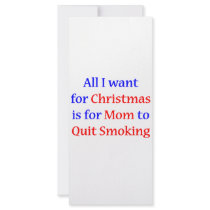 Quit Smoking Mom! 2 rack cards by omgoshitschristmas Quit Smoking Mom! 2 rack cards