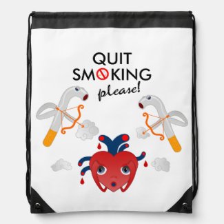 Quit smoking please backpack