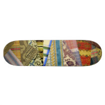 Quite Crazy Quilt Skate Board