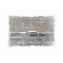 Quitting = Winning Anti-Smoking Last Cigarette postcards