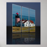 Quoddy Head Lighthouse Cutout Posters