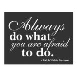 Quotable - Do What You Fear Most - Post Card