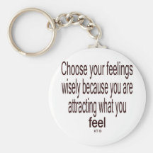 Quote for law of attraction key chain