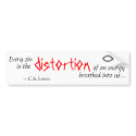 Quote from C.S. Lewis bumper stickers