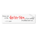 Quote from C.S. Lewis Bumper Sticker