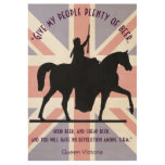 Quote of Queen Victoria, Give My People Beer Wood Poster