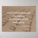 Quote Poster for Writer