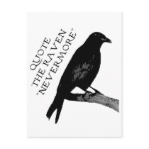 Quote The Raven Post Card