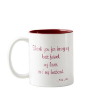 Quote with Message "Love" mug - all red