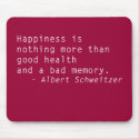 Quotes Mouse Pad Happiness & Health mousepads by PositiveThinking Quotes Mouse Pad Happiness & Health mousepads