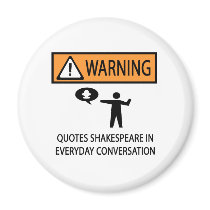 Quotes Shakespeare Fridge Magnet