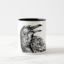 ‘Quoth the Raven, “Nevermore”’, Coffee Mug
