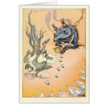 Quox takes away Ruggedo's Magic, and rolls eggs Greeting Card