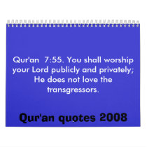 Qur'an quotes Calendar