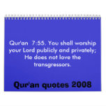 Qur'an quotes Calendar