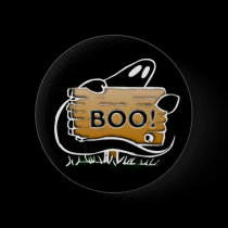 QVP Boo! Black Button buttons