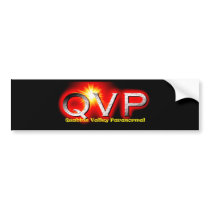 QVP Logo Bumper Sticker bumper stickers by QVParanormal QVP Logo Bumper Sticker bumper stickers