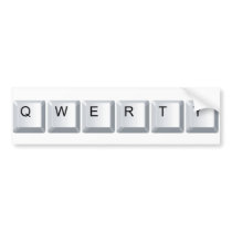 Qwerty Bumper Stickers